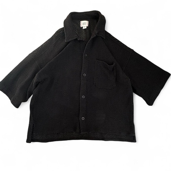 BDG Other - Urban Outfitters Exclusive BDG Seb Mesh Black Button Down Shirt Size Medium
